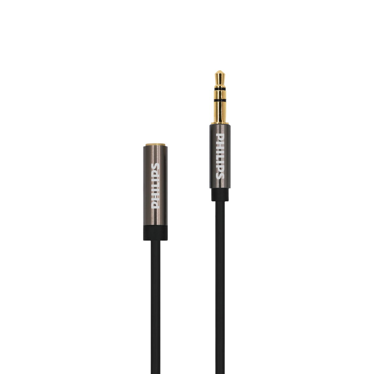  Cáp âm thanh Philips SWA4231 - 3.5mm male sang 3.5mm female | Dài 1.2M, Đầu kim loại, PVC 