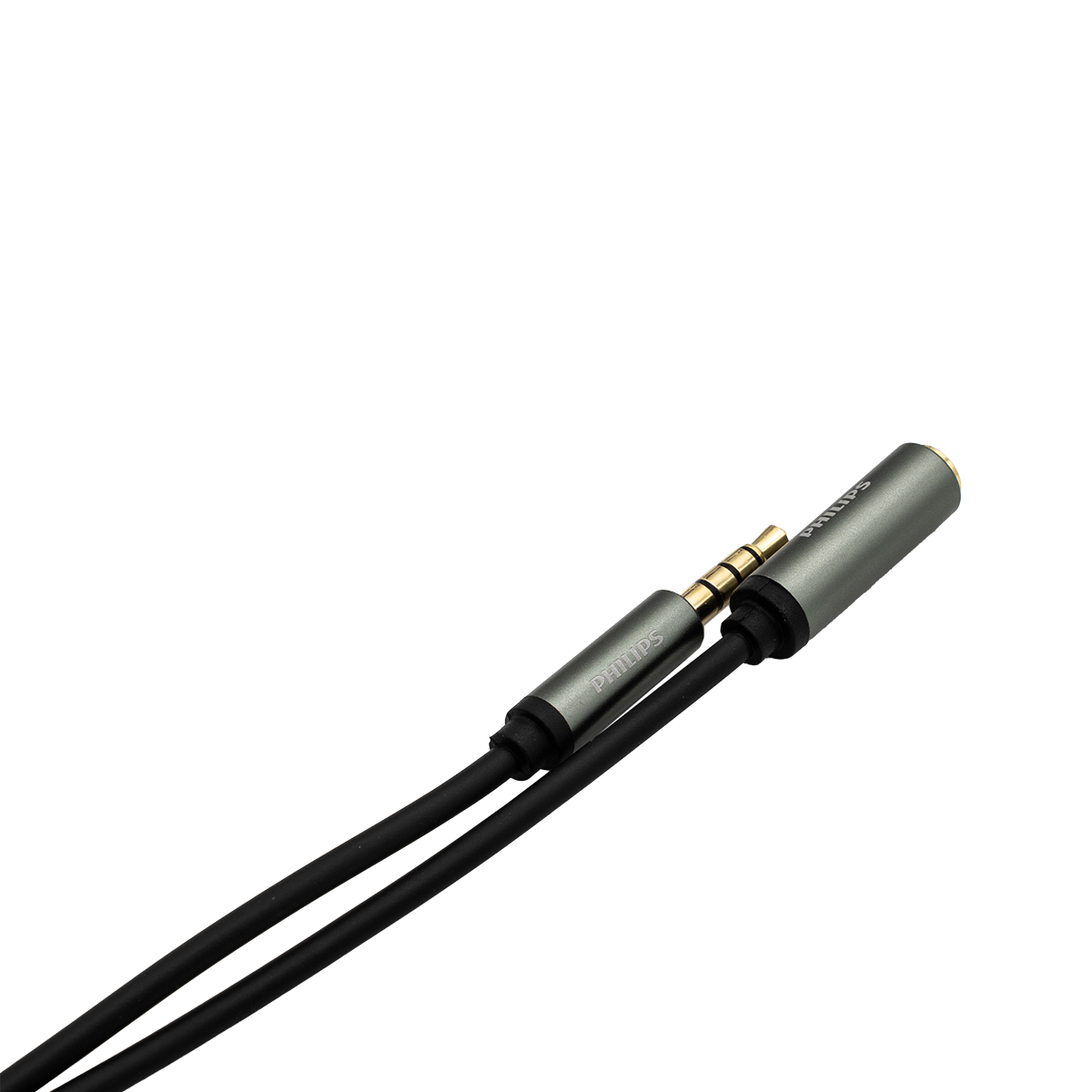 Cáp âm thanh Philips SWA4231 - 3.5mm male sang 3.5mm female | Dài 1.2M, Đầu kim loại, PVC 