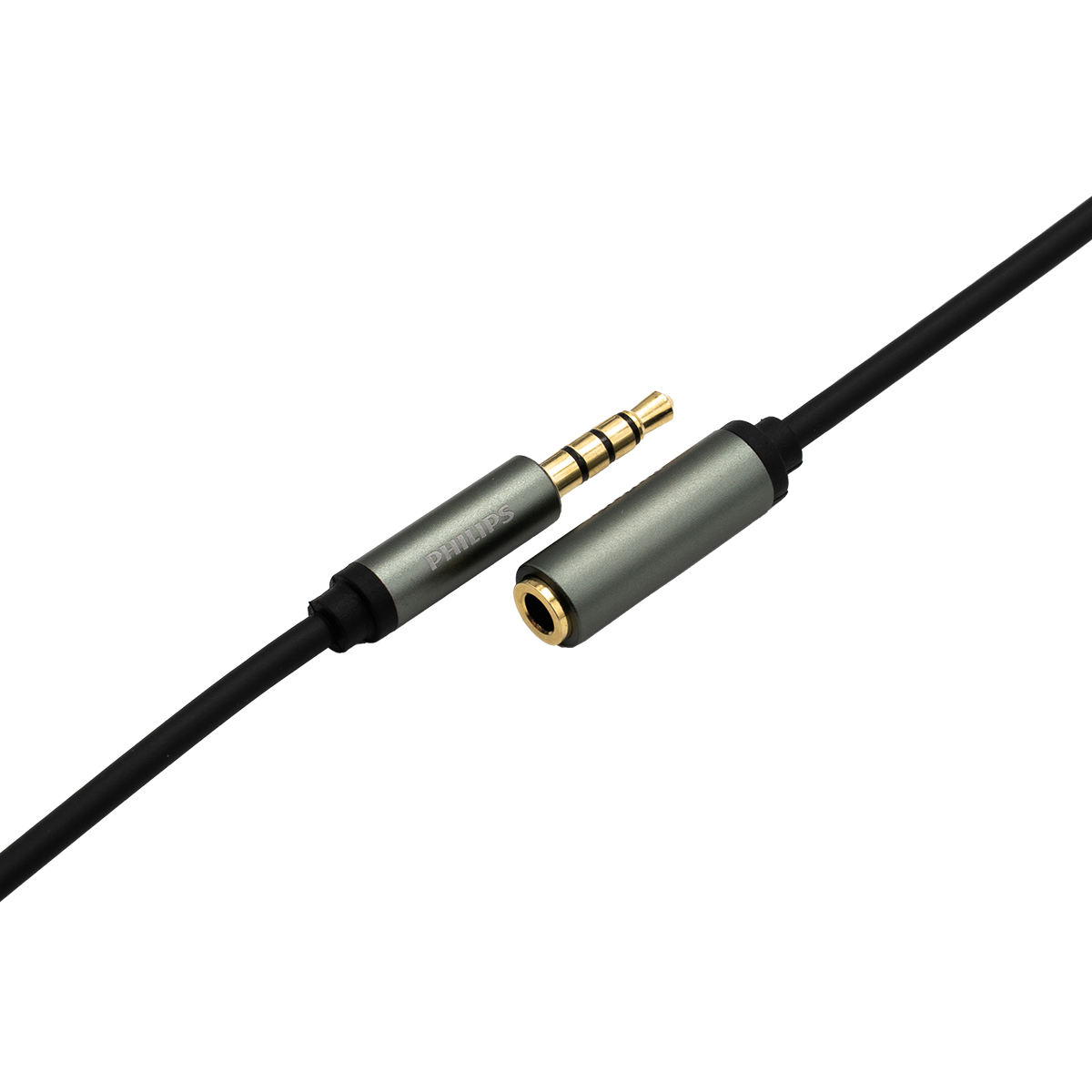  Cáp âm thanh Philips SWA4231 - 3.5mm male sang 3.5mm female | Dài 1.2M, Đầu kim loại, PVC 