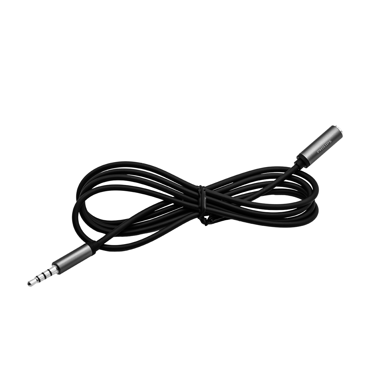  Cáp âm thanh Philips SWA4231 - 3.5mm male sang 3.5mm female | Dài 1.2M, Đầu kim loại, PVC 