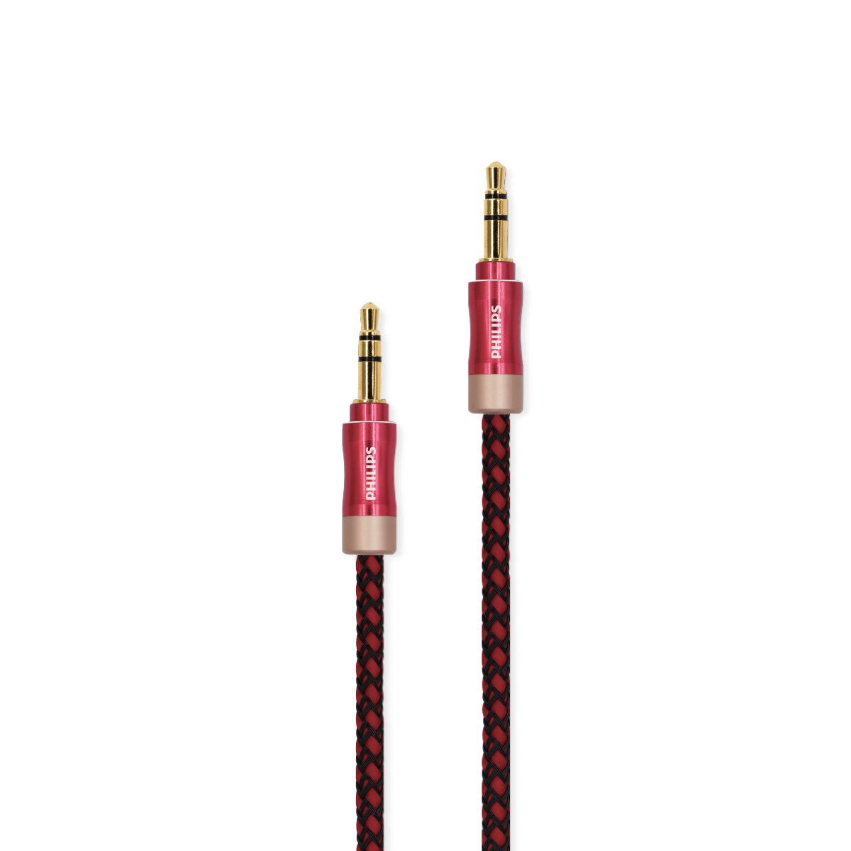  Cáp âm thanh Philips SWA6234 - 3.5mm male sang male | Dài 1.2M, Đầu kim loại, vải dù 