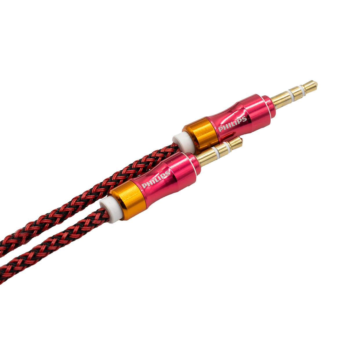  Cáp âm thanh Philips SWA6234 - 3.5mm male sang male | Dài 1.2M, Đầu kim loại, vải dù 