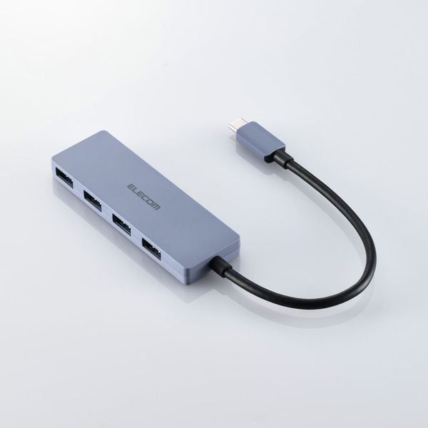  Hub chuyển đổi Elecom U3HC-H040NV | 4 USB-A, USB 3.2 (Gen 1), 15cm 