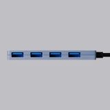  Hub chuyển đổi Elecom U3HC-H040NV | 4 USB-A, USB 3.2 (Gen 1), 15cm 