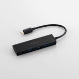  Hub chuyển đổi Elecom U3HC-H040PBK | 1 USB-C + 3 USB-A, USB 3.1 (Gen 1), PD100W 