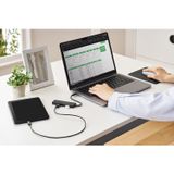  Hub chuyển đổi Elecom U3HC-H040PBK | 1 USB-C + 3 USB-A, USB 3.1 (Gen 1), PD100W 