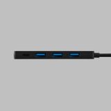  Hub chuyển đổi Elecom U3HC-H040PBK | 1 USB-C + 3 USB-A, USB 3.1 (Gen 1), PD100W 