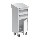  Kệ đứng viết di động 2 ngăn kéo và 1 cửa bản lề 