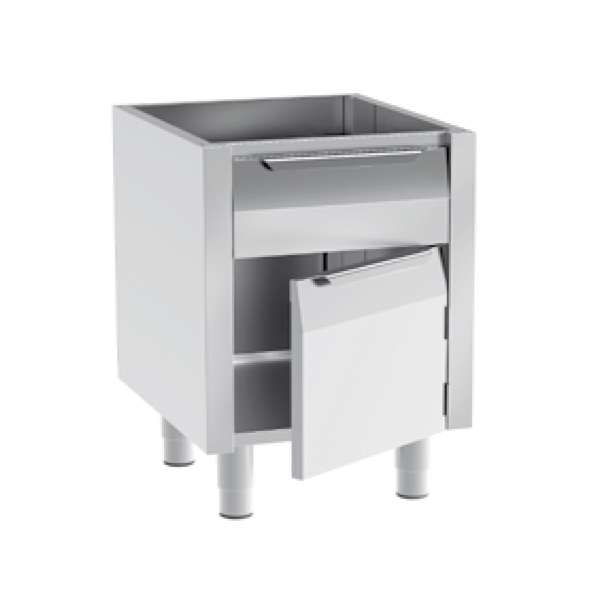  Tủ dưới bàn viết (1 ngăn kéo và 1 cửa bản lề) 