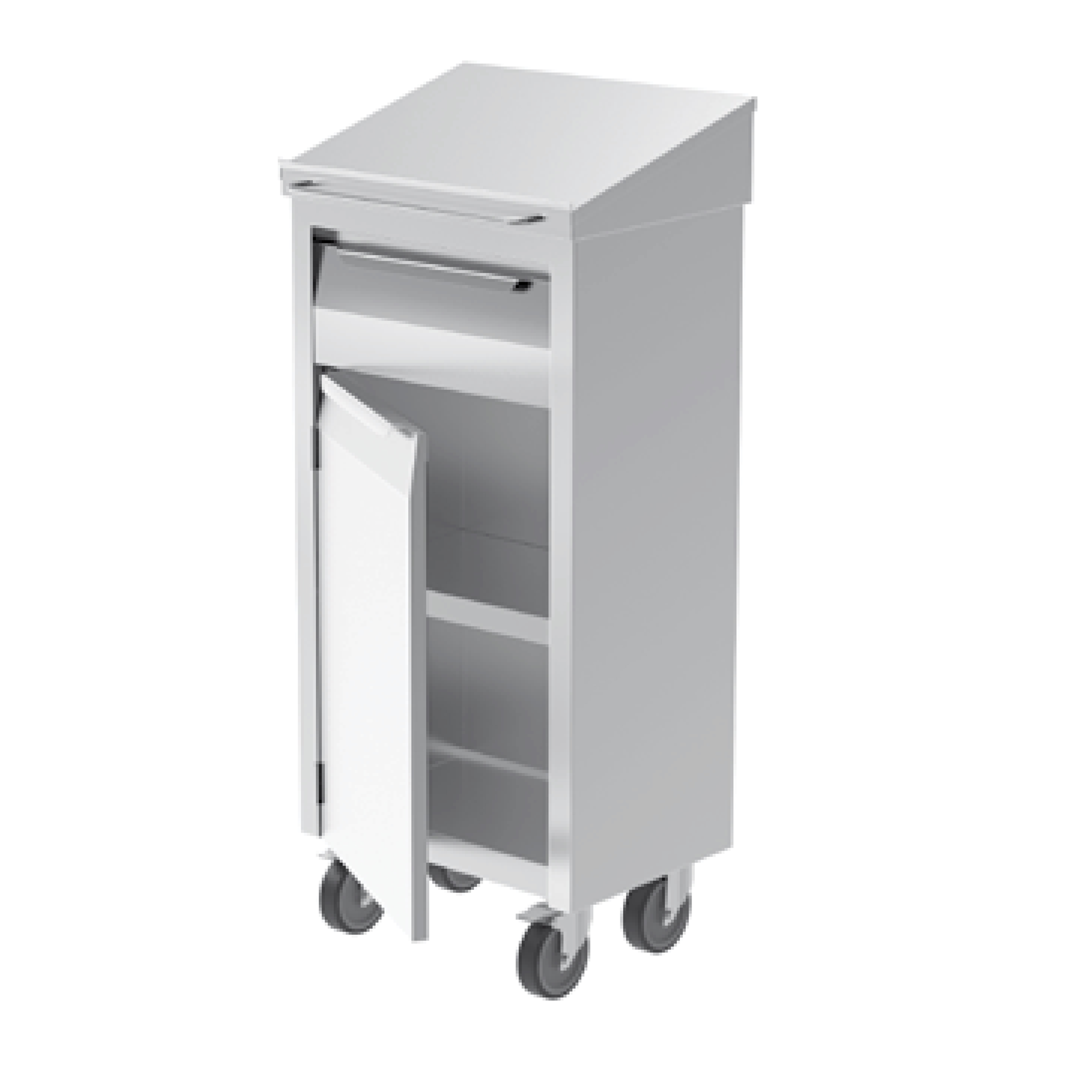  Kệ đứng viết di động 1 ngăn kéo và 1 cửa bản lề 