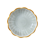  Bát Đĩa Sứ Họa Tiết Sọc Xanh Cốm 