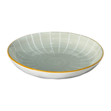  Bát Đĩa Sứ Họa Tiết Sọc Xanh Cốm 