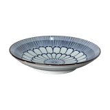  Đĩa Sứ Sâu Lòng Họa Tiết Hoa Xanh Nhật Bản 