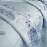  Bộ Chăn Ga Gối Lụa Tencel 40s Họa Tiết Hoa Thanh Cúc Xanh 