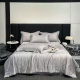  B31 - Bộ Chăn Ga Gối Lụa Tencel 40s 4 Món Xám 