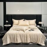  B32 - Bộ Chăn Ga Gối Lụa Tencel 40s 4 Món Be 