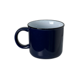  Cốc Sứ Có Quai Màu Trơn Miệng Viền Đen 