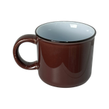  Cốc Sứ Có Quai Màu Trơn Miệng Viền Đen 