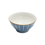  Bát Đĩa Sứ Họa Tiết Sọc Xanh Dương 