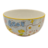  Bát Đĩa Sứ Họa Tiết Gấu hoa hướng dương 