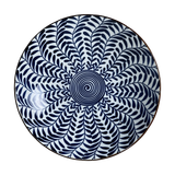  Đĩa Sứ Sâu Lòng Họa Tiết Hoa Xanh Nhật Bản 