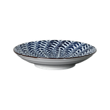  Đĩa Sứ Sâu Lòng Họa Tiết Hoa Xanh Nhật Bản 