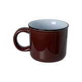  Cốc Sứ Có Quai Màu Trơn Miệng Viền Đen 