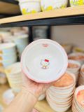  Bát đĩa sứ Kitty trắng hồng 