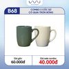  B69 - Combo 2 cốc sứ có quai chấm bi 