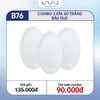  B76 - Combo 3 đĩa sứ trắng bầu dục 