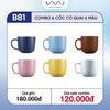  B81 - Combo 6 cốc có quai 6 màu 