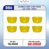  B86 - Combo 6 bát cơm trơn lục giác Vàng 