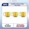  B90 - Combo 3 cốc có quai trơn Vàng 
