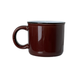  Cốc Sứ Có Quai Màu Trơn Miệng Viền Đen 