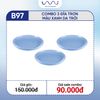  B97 - Combo 3 đĩa trơn màu Xanh da trời 
