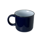  Cốc Sứ Có Quai Màu Trơn Miệng Viền Đen 