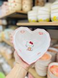  Bát đĩa sứ Kitty trắng hồng 