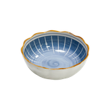  Bát Đĩa Sứ Họa Tiết Sọc Xanh Dương 