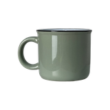  Cốc Sứ Có Quai Màu Trơn Miệng Viền Đen 