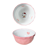  Bát đĩa sứ Kitty trắng hồng 