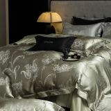  S01 - Bộ Chăn Ga Gối Cotton Gấm Pha Tơ Tằm 