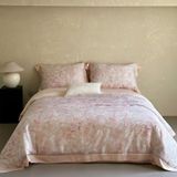  S03 - Bộ Chăn Ga Gối Lụa Tencel 80s Họa Tiết Hoa 