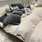  S11 - Bộ Chăn Ga Gối Nỉ Nhung Tuyết Sữa 2025 