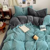  S11 - Bộ Chăn Ga Gối Nỉ Nhung Tuyết Sữa 2025 