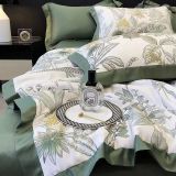  B41 - Bộ Chăn Ga Gối Lụa Thái 4 Món Hoa Nhiệt Đới 