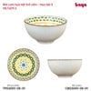  B15 - Combo 10 Bát Cơm Họa Tiết Thổ Cẩm - Họa Tiết 05 - H5.7xD11.3 