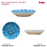  Đĩa To Họa Tiết Thổ Cẩm 
