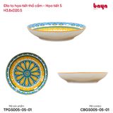  Đĩa To Họa Tiết Thổ Cẩm 