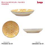  Đĩa To Họa Tiết Thổ Cẩm 