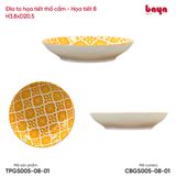  Đĩa To Họa Tiết Thổ Cẩm 